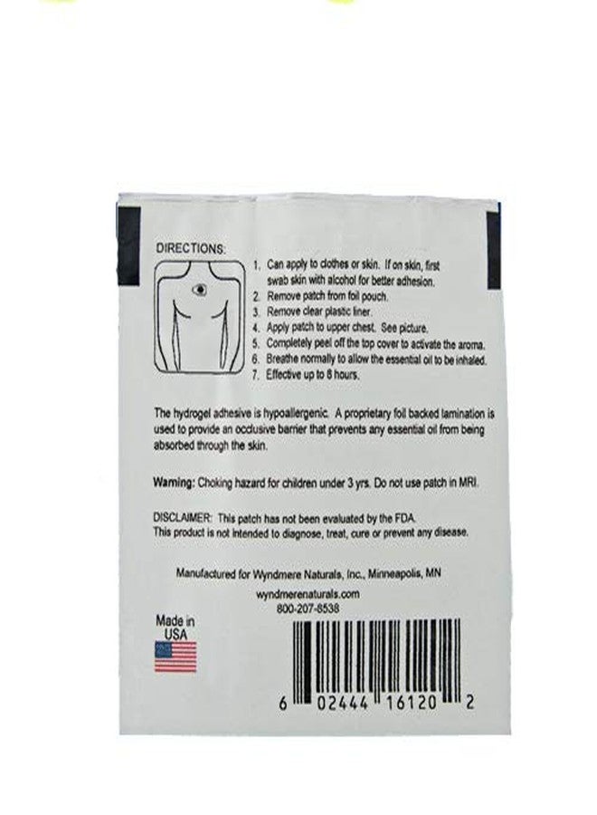 Wyndmere Mandarin Aromatherapy Inhalation Patch - Calming & Relaxing Mandarin Essential Oil Patch - Image 2